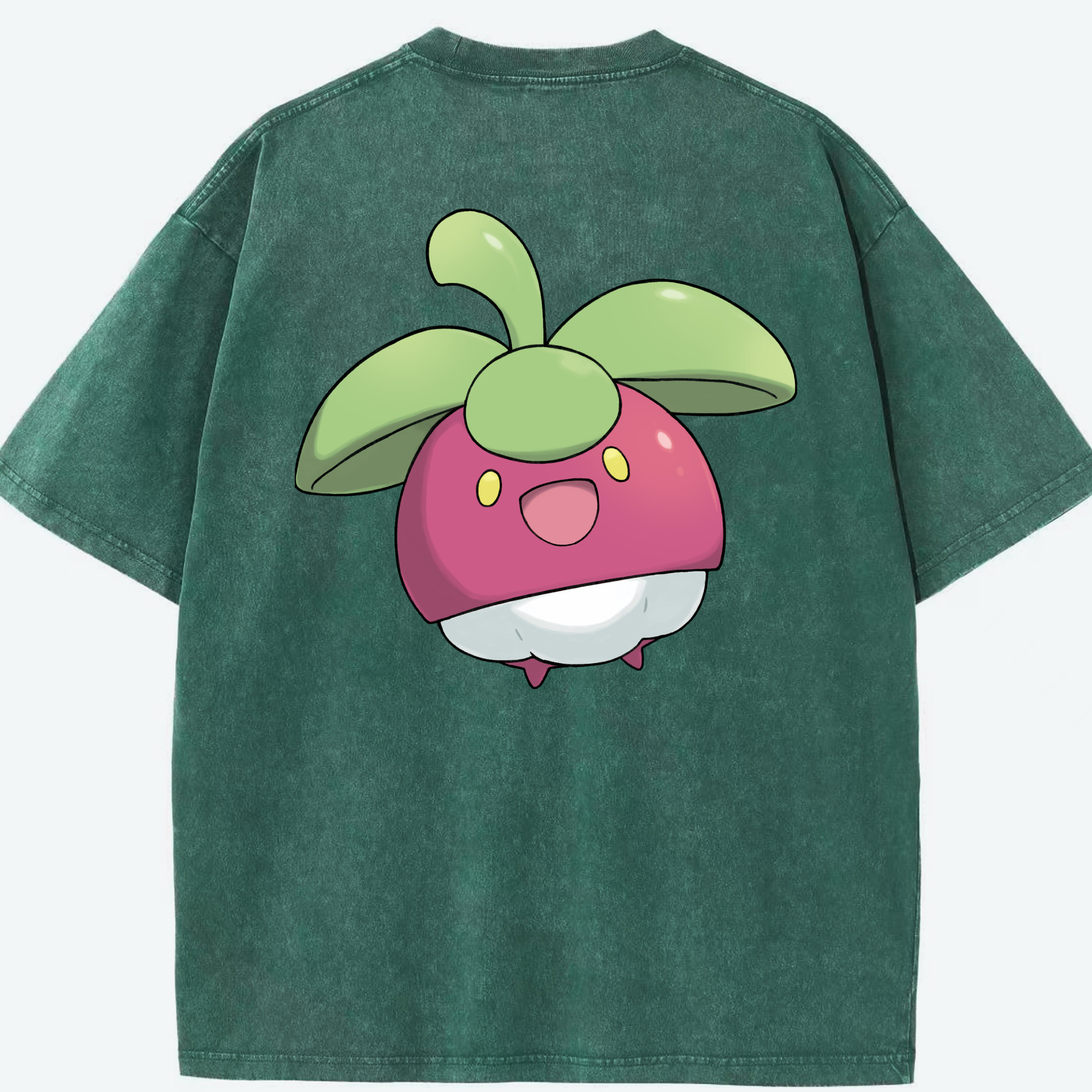 （画像用） ポケットモンスター Pokémon 綿100% ヴィンテージ風 半袖Tシャツ（背面プリント）